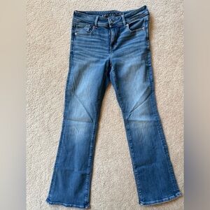 American Eagle Outfitters Dark Blue Kick boot Jeans